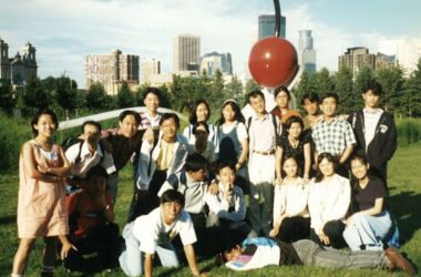 台湾国立清华大学的学生参加明大暑期课程